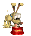 Sparky Dog - Click on me & I will take you to 1Vision.biz Web site..